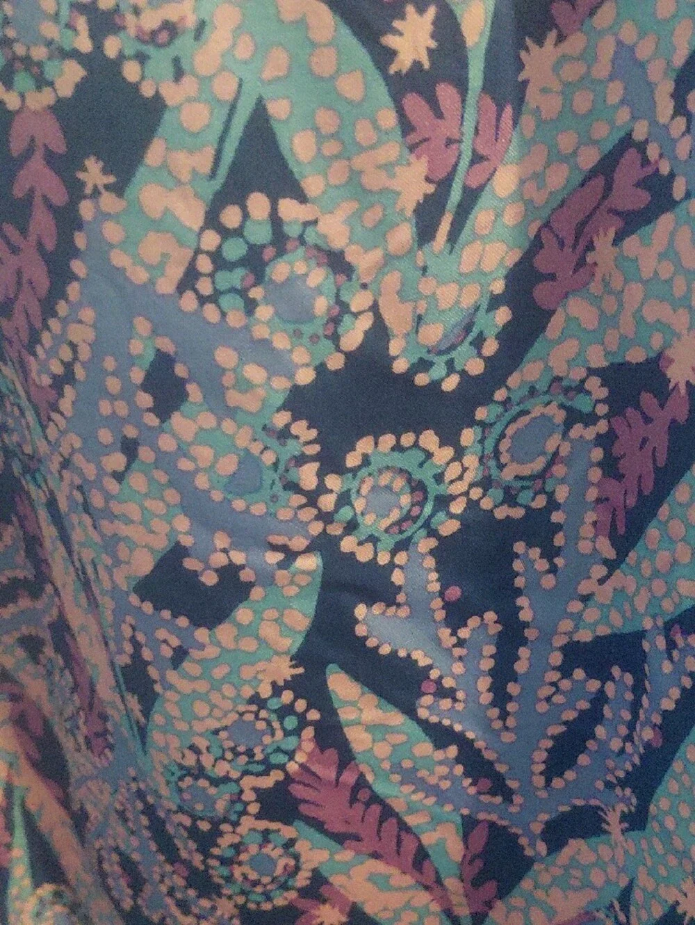 Lilly Pulitzer One-Shoulder Navy Pink Floral Print Top